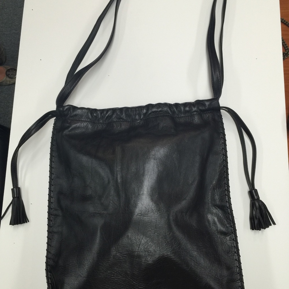 COPY - Hype Boho Tassel Black Leather Bag